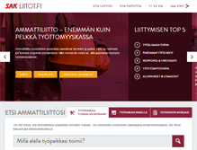 Tablet Screenshot of liitot.fi
